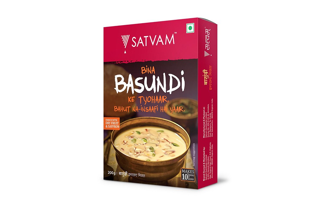 Satvam Instant Basundi Mix    Box  200 grams